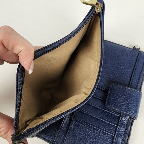 RELIC Blue Vegan Leather Wallet - Picture 7 of 10